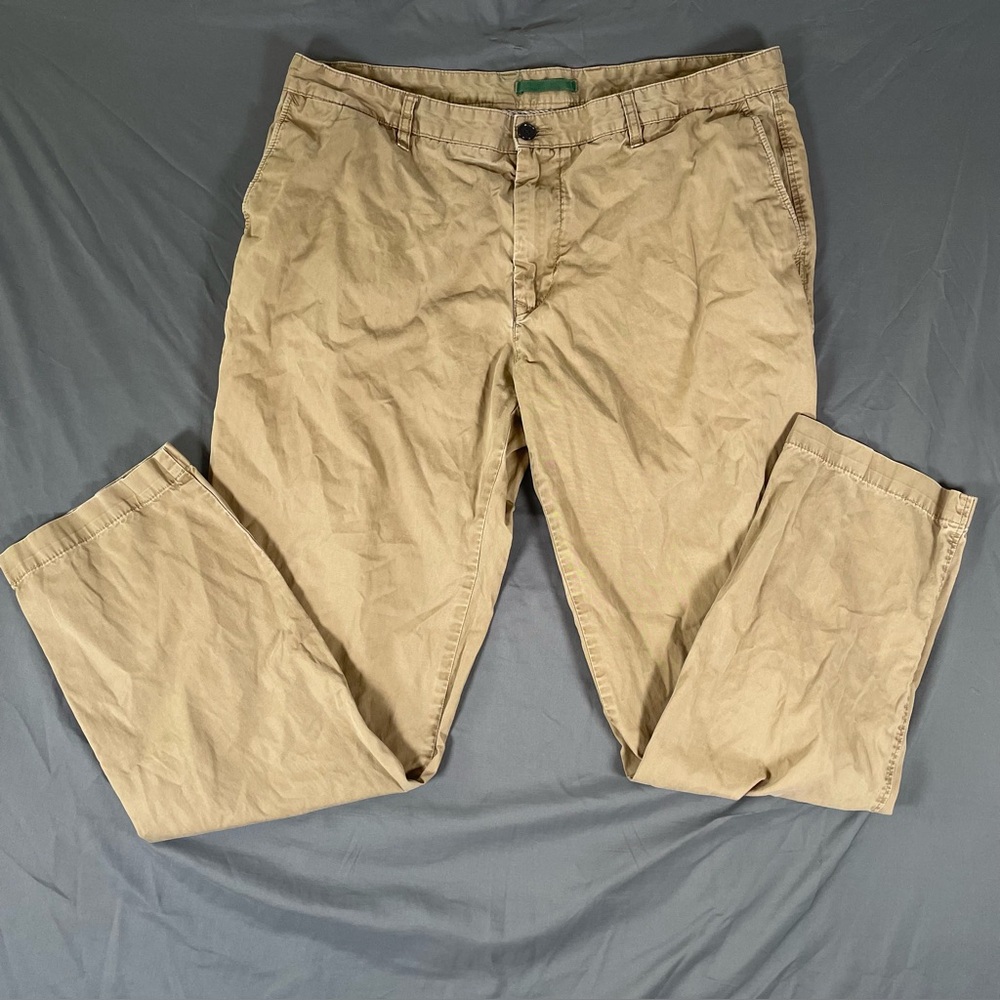 Lacoste Chino Pants Men's Size 38 Beige Khaki Preppy Golf Business Casual Design